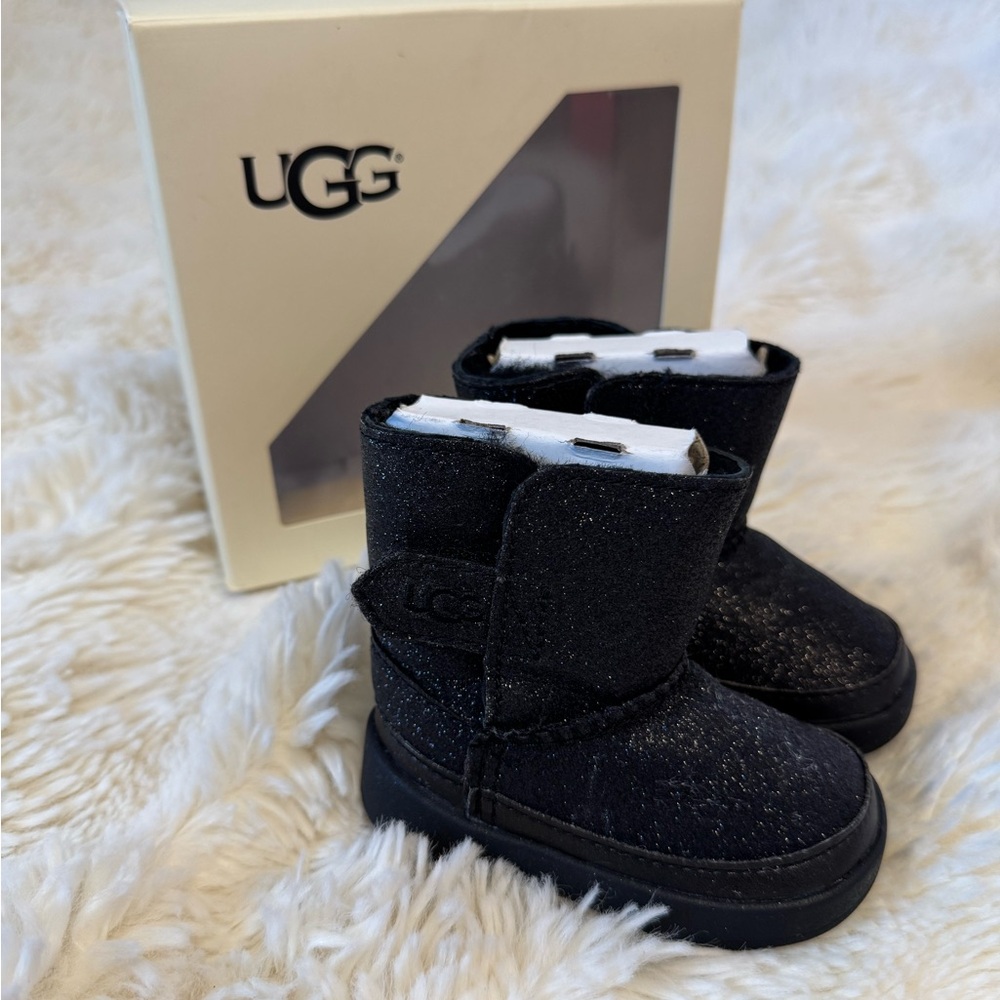 UGG Kids Glittery Black Boots